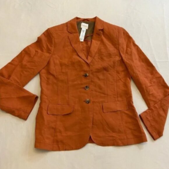 MADELEINE Women’s 3 Button Front Blazer, Rayon and Linen, Size 8 - Picture 1 of 5